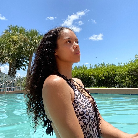 Leopard Print Swimsuit - Picture 2 of 5